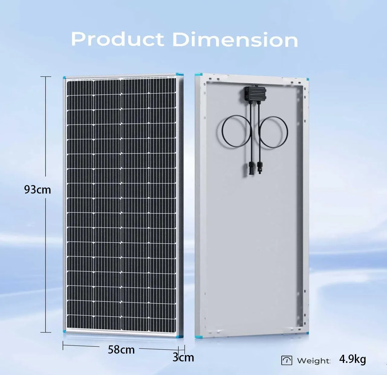 100W Monocrystalline Solar Panel