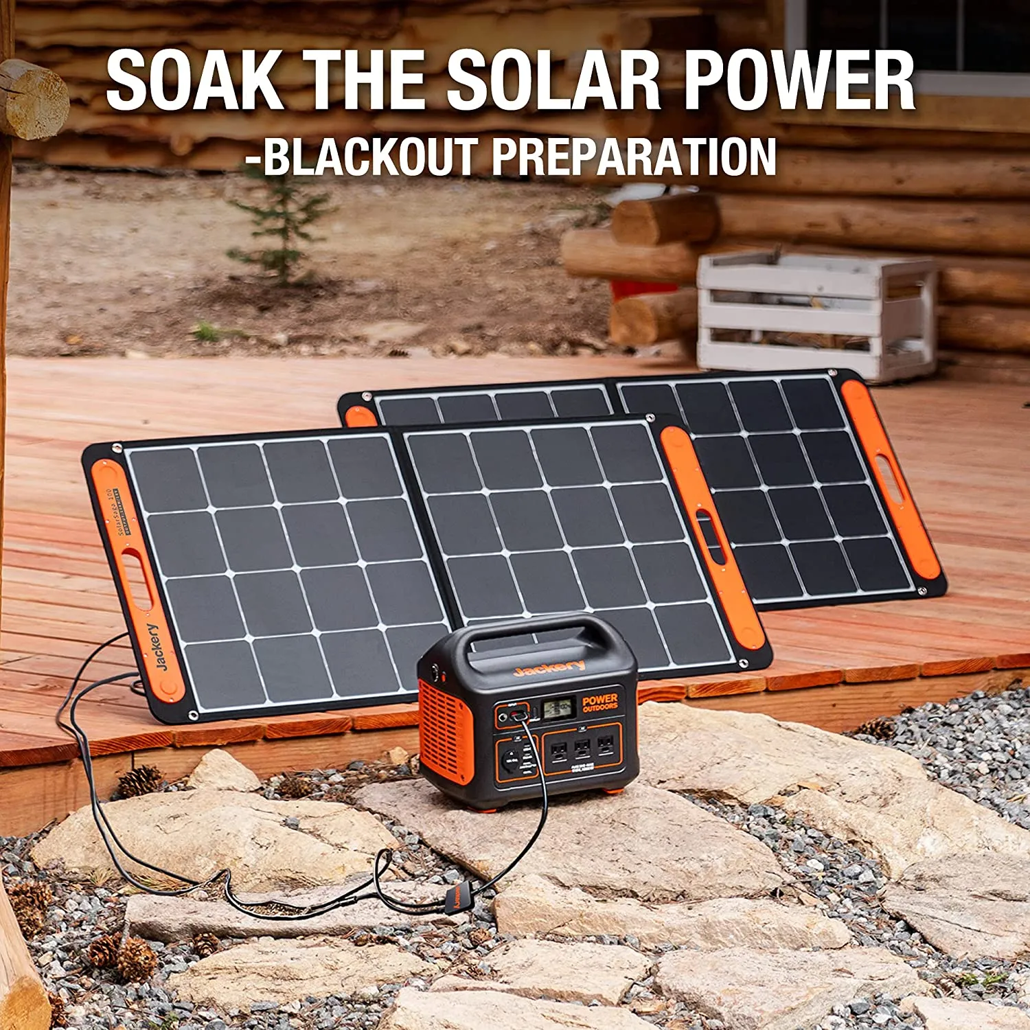 100W Portable Solar Panel for Explorer 240/300/500/1000/1500 Power Station, Foldable US Solar Cell Solar Charger with USB Outputs for Phone