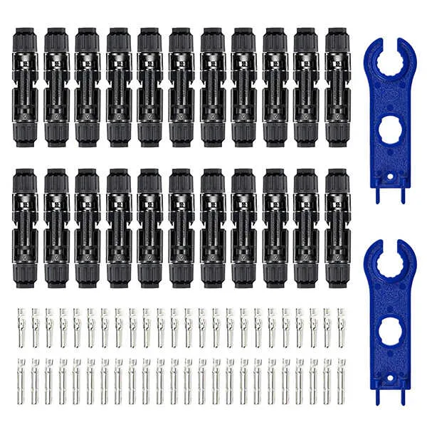 (10AWG) 44PCS Solar Connector with Spanners IP67 Waterproof Male/Female