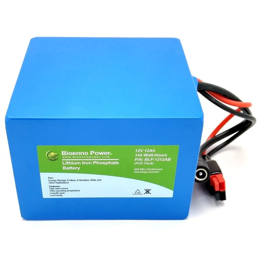 12V, 12Ah LFP Battery (PVC, BLF-1212AB)