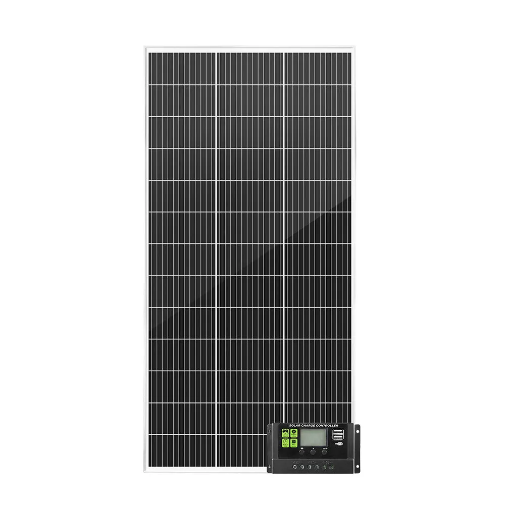 12V 200W Solar Panel Kit Mono Fixed Caravan Camping Power Battery Charging