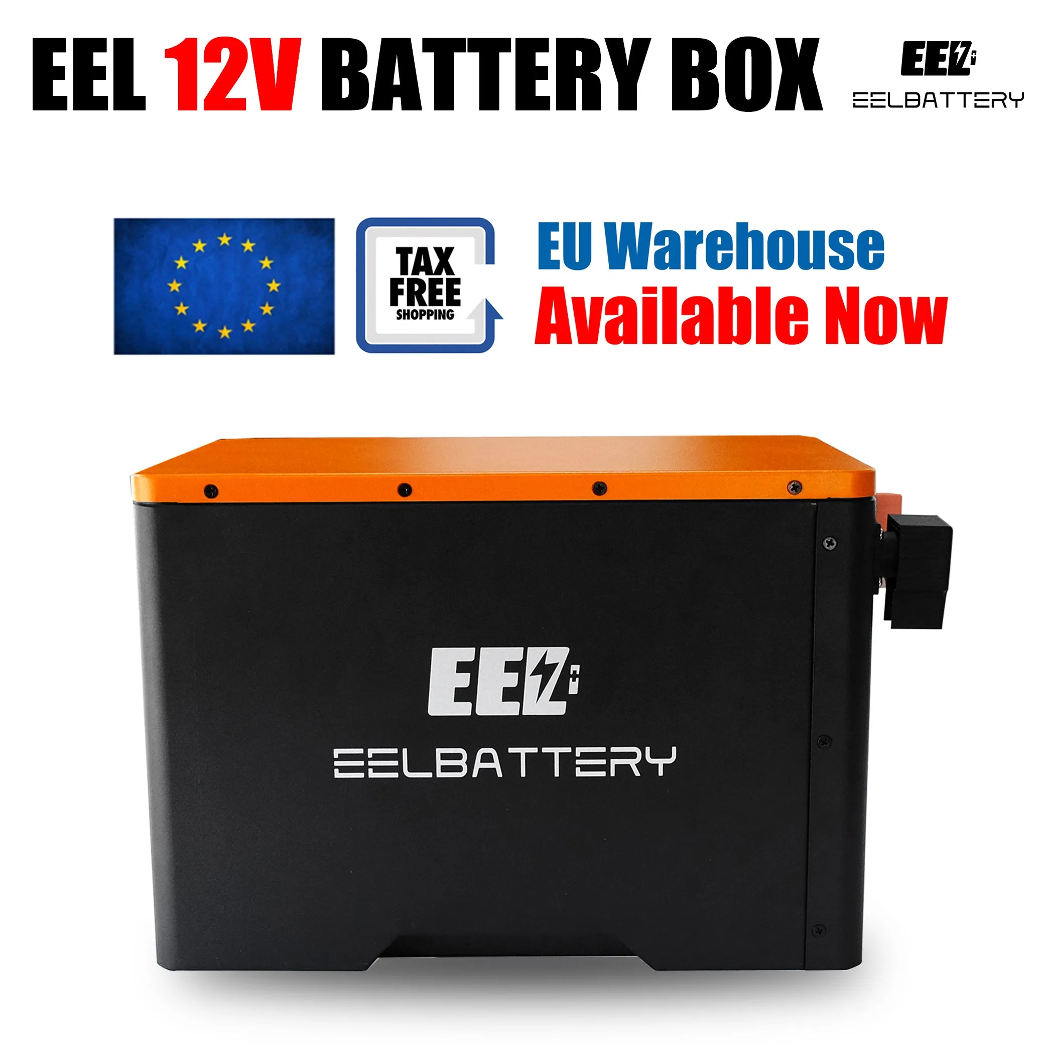 12V DIY Kit LiFePO4 Battery Box with JK 200A Active Balance BMS,250A Fuse for Solar Power EU Stock