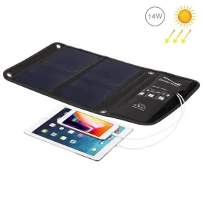 2 Panels Waterproof Foldable Solar Power Charger