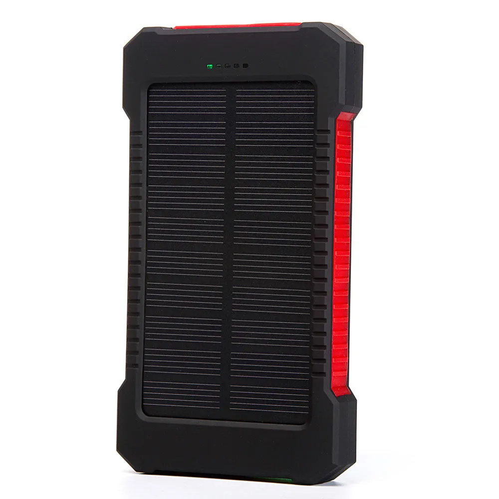 20000mah Portable Solar Power Bank Waterproof External Battery Backup Powerbank 20000 mah Phone Battery Charger LED Pover Bank