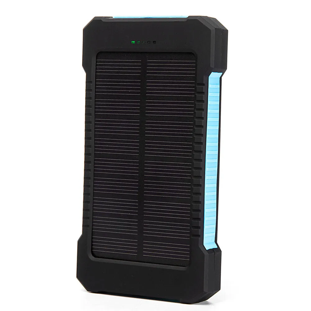 20000mah Portable Solar Power Bank Waterproof External Battery Backup Powerbank 20000 mah Phone Battery Charger LED Pover Bank