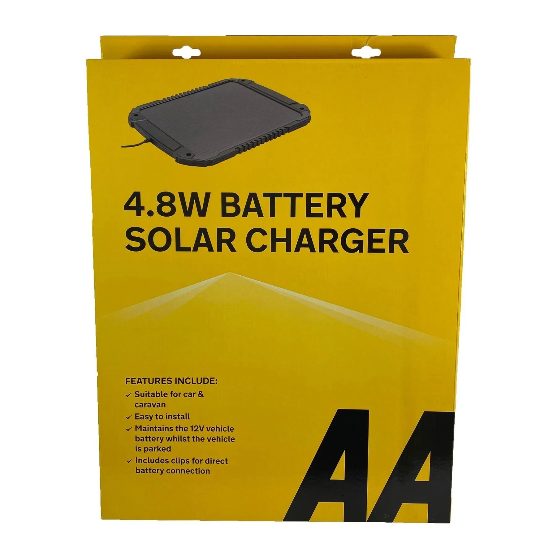 AA 4.8W XL 12V Car Van Caravan Solar Panel Trickle Battery Charger Power Supply