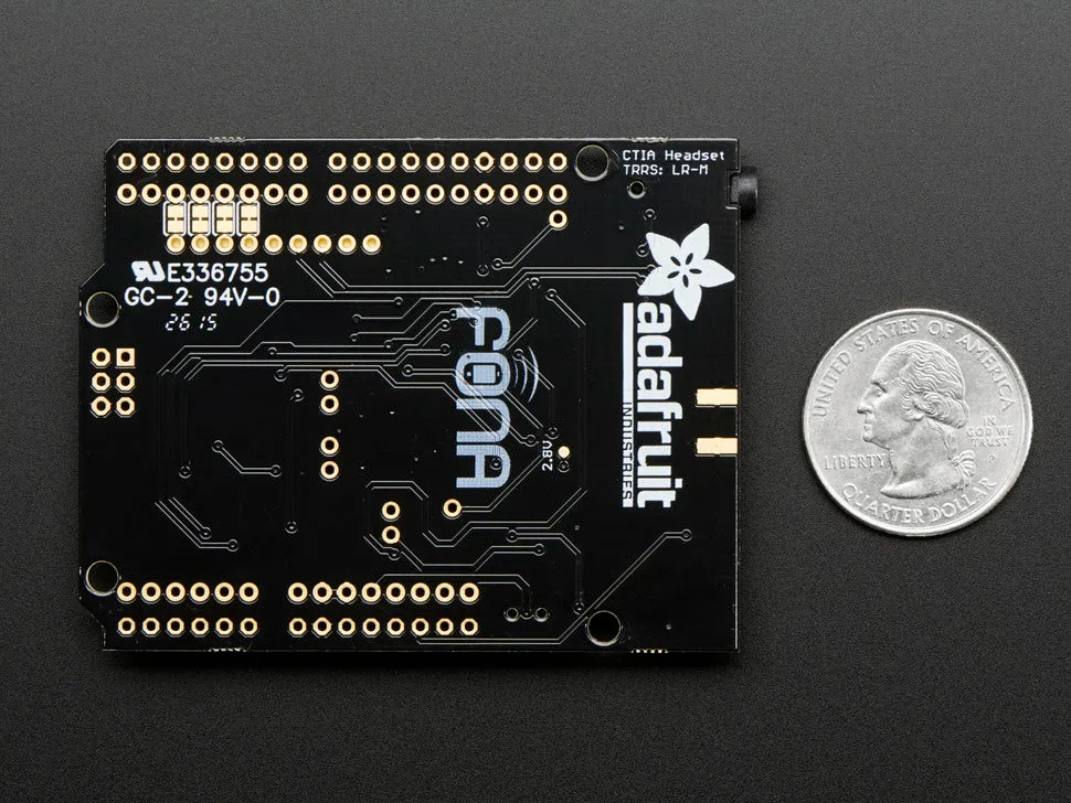 Adafruit FONA 808 Shield - Mini Cellular GSM   GPS for Arduino