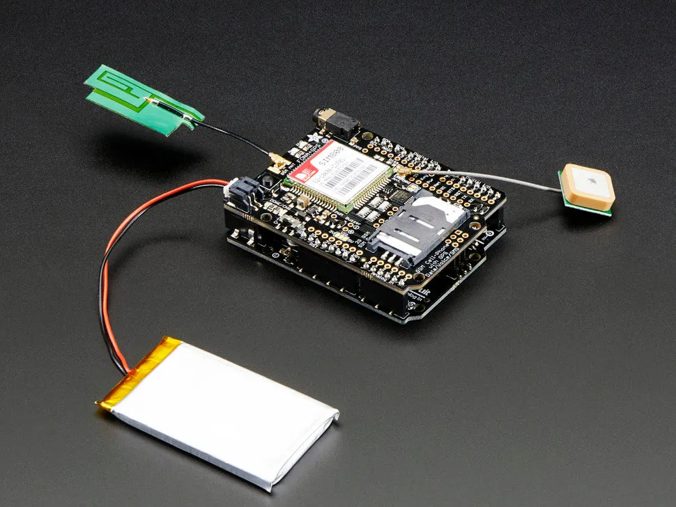 Adafruit FONA 808 Shield - Mini Cellular GSM   GPS for Arduino