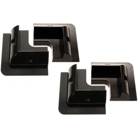 AG ABS Black Solar Panel Corner Mounts x 4