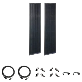 Airstream OBSIDIAN® SERIES 180 Watt Long Solar Panel Expansion Kit