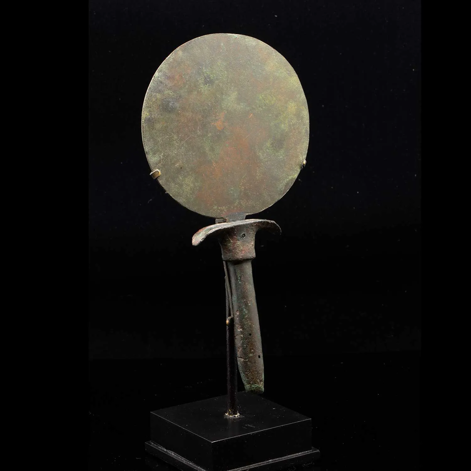 An Egyptian Bronze Toilet Mirror, 18th Dynasty, ca.1539 - 1292 BCE