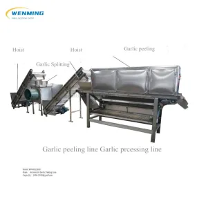 Automatic Garlic Peeling Production Line Garlic Peeling machine 1000kg per hour