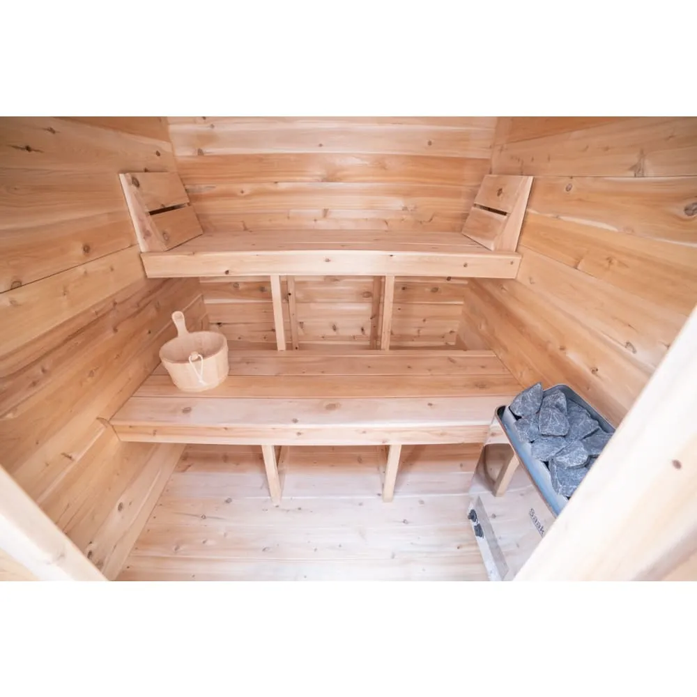 Canadian Timber Granby CTC66W 2-3 Person Traditional Outdoor Cabin Sauna by Dundalk Leisurecraft