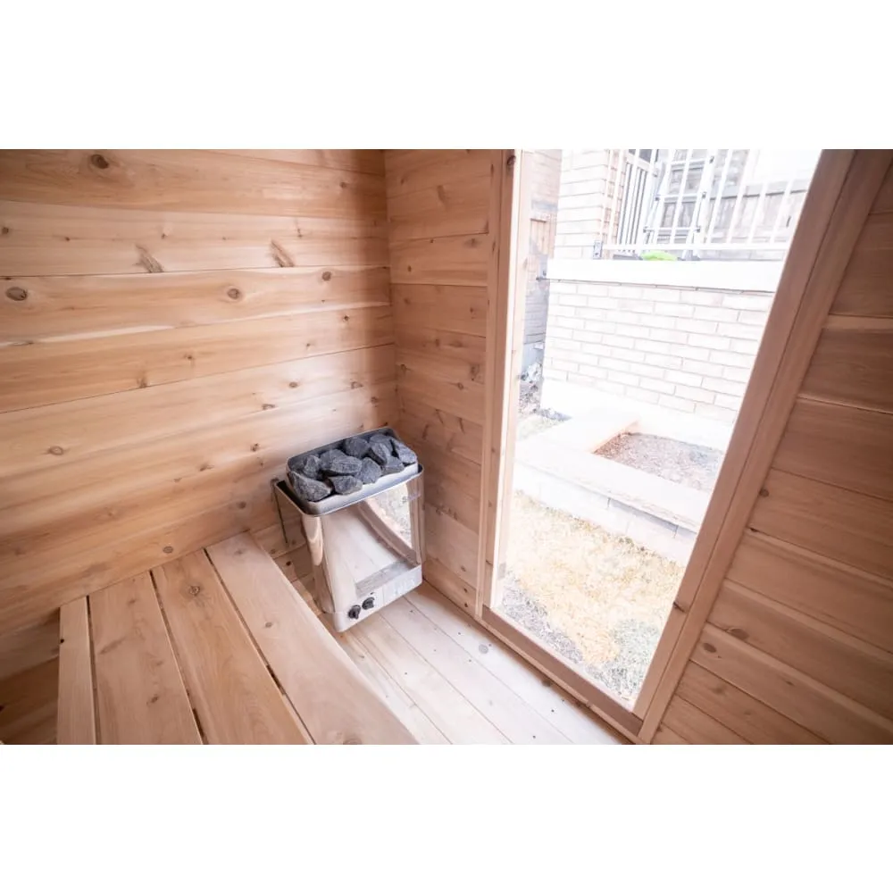 Canadian Timber Granby CTC66W 2-3 Person Traditional Outdoor Cabin Sauna by Dundalk Leisurecraft