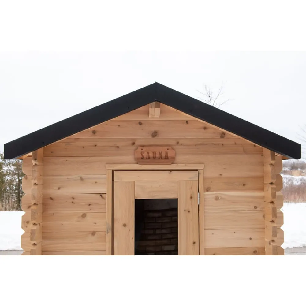 Canadian Timber Granby CTC66W 2-3 Person Traditional Outdoor Cabin Sauna by Dundalk Leisurecraft