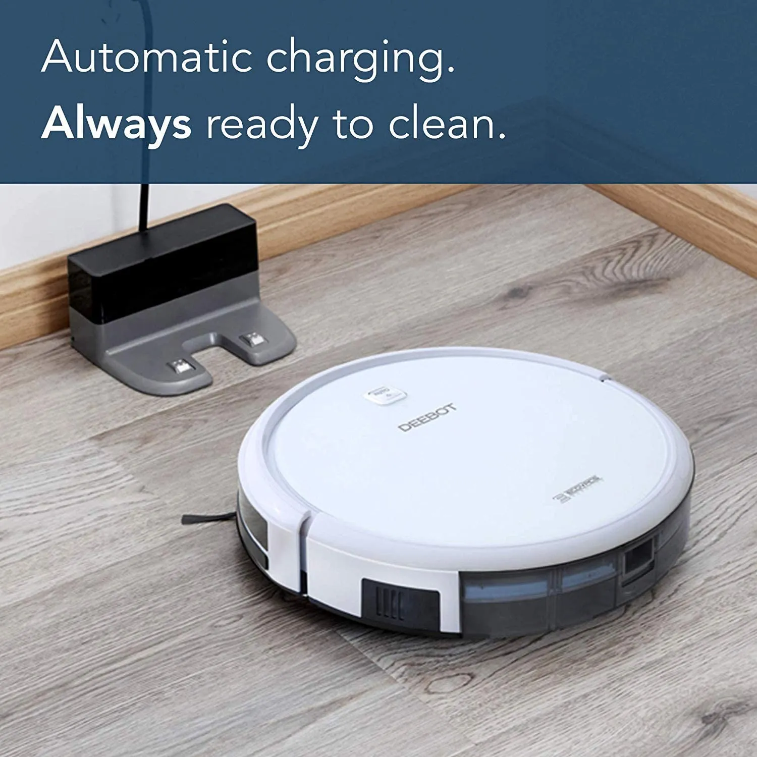 Ecovacs DEEBOT N79W SelfCharging Robotic Vacuum White- Refurbished