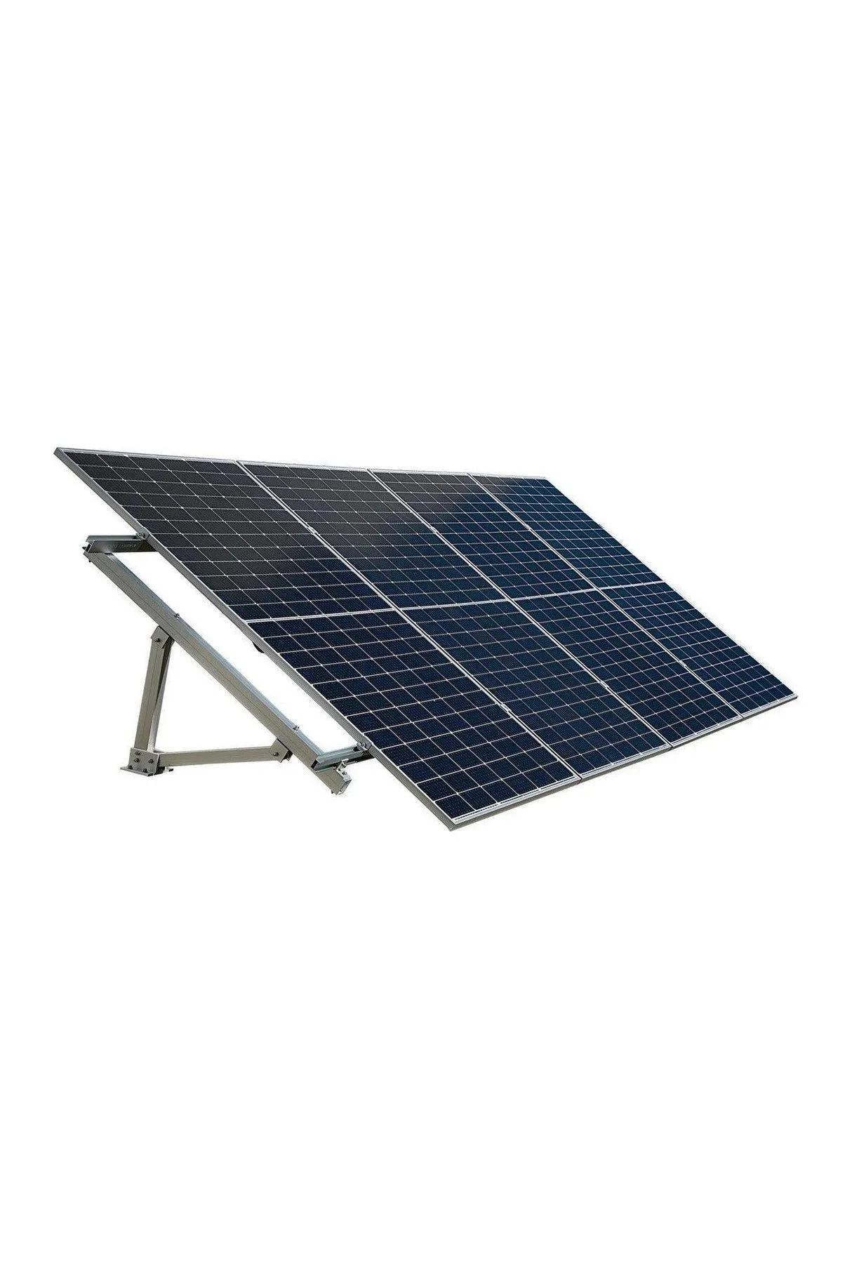 EG4 | Bright Mount Solar Panel Ground Mount Rack Kit | 4 Panel Ground Mount | Adjustable Angle