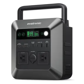 Compact Evatronic 600W/712Wh Portable Power Station ET-PB010 - High-Peak 1000W for Reliable Power Solutions