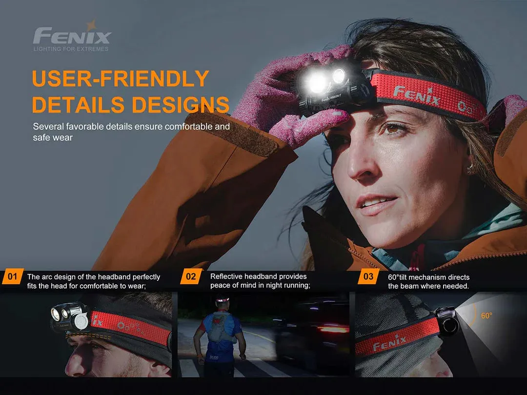 Fenix HM65R-T Trail Running Rechargeable Headlamp