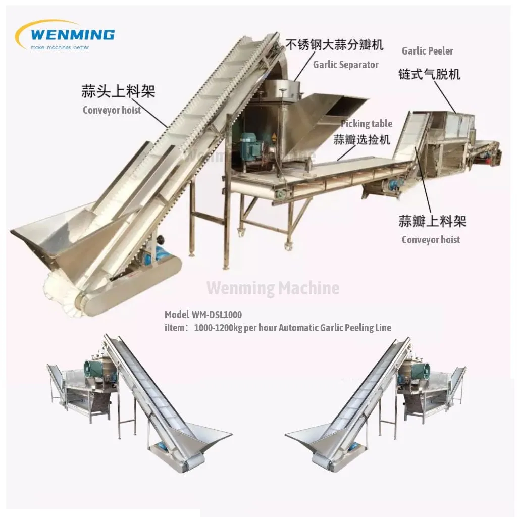 Full Automatic Processing Garlic Peeling Line