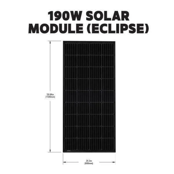 Go Power Rigid Eclipse 190w   30a Mppt Controller Solar Kit