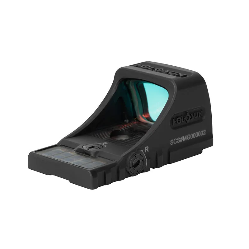 Holosun SCS-MOS Reflex Sight 1x Solar/Battery Powered for Glock MOS Matte | SCS-M-GR