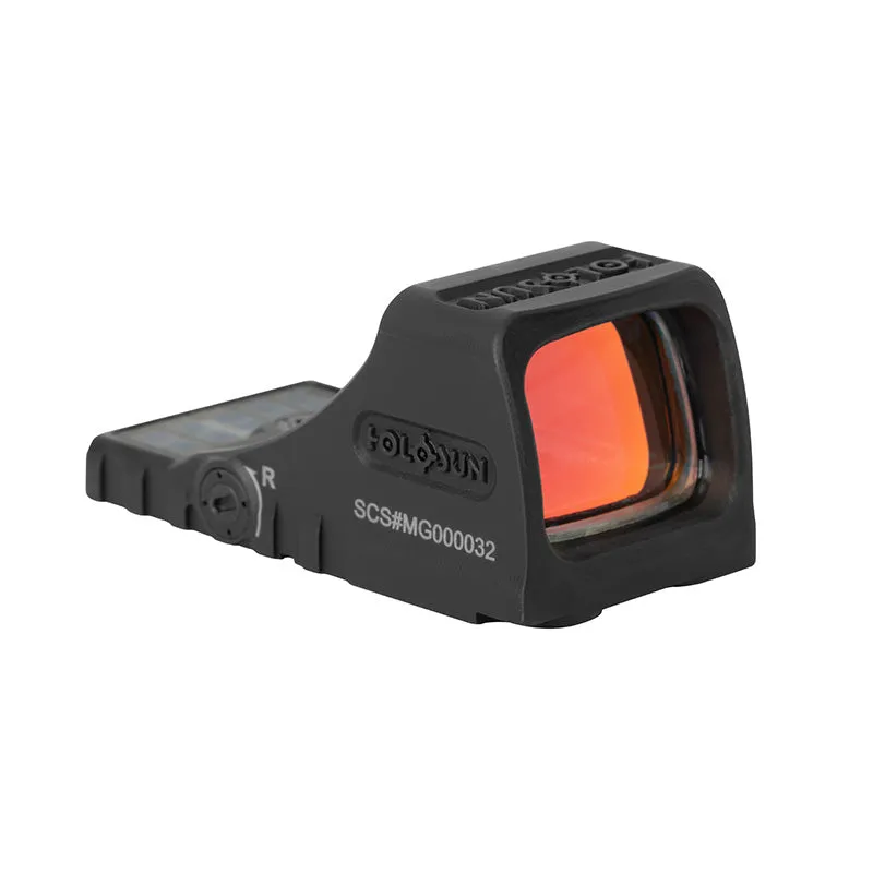 Holosun SCS-MOS Reflex Sight 1x Solar/Battery Powered for Glock MOS Matte | SCS-M-GR