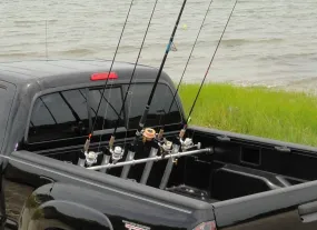 Inshore Truck Bed Fishing Rod Rack | Pressure Mount | Holds up to 5 Rods