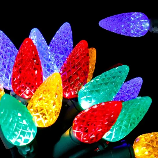 LED Solar 50 Strawberry String Light MULTI-COLOR #6975 mi