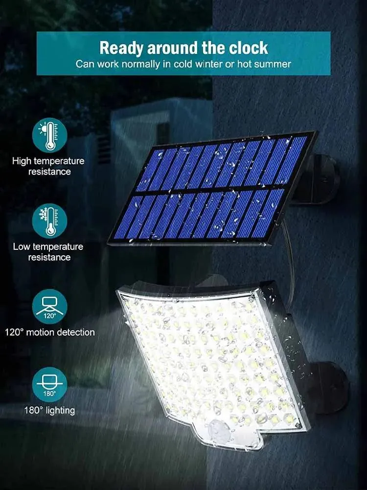 LED Solar Floodlight: Wireless Lighting Control for Outdoor Security