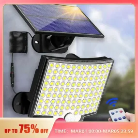 LED Solar Floodlight: Wireless Lighting Control for Outdoor Security