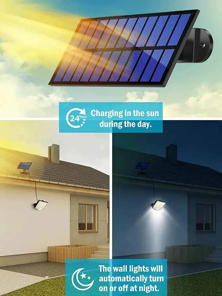 LED Solar Floodlight: Wireless Lighting Control for Outdoor Security