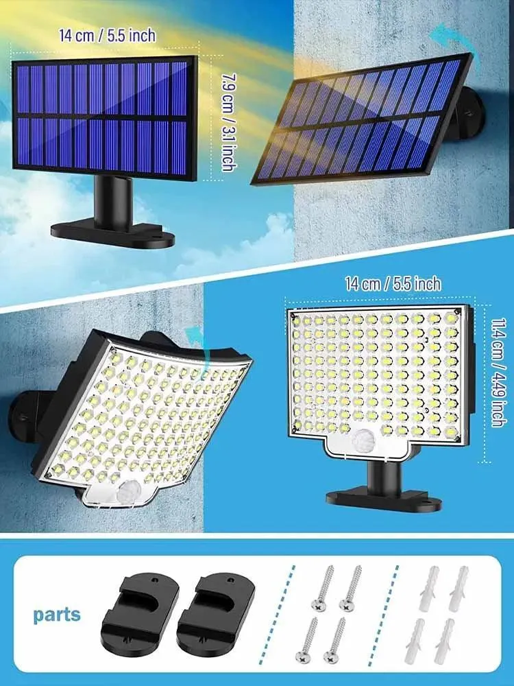 LED Solar Floodlight: Wireless Lighting Control for Outdoor Security