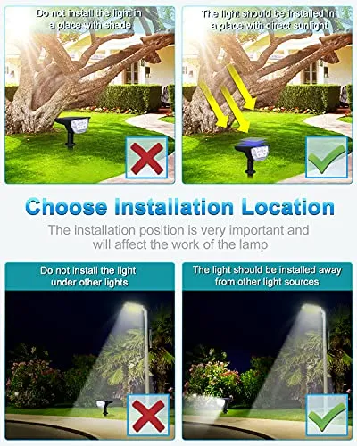 LiBlins Solar Landscape Spotlights Outdoor, [6 Pack/3 Modes] 2-in-1 Solar Landscaping Spotlights, IP67 Waterproof Solar Powered Wall Lights for Yard Garden Patio Driveway Pool (Cold White/33 LED)