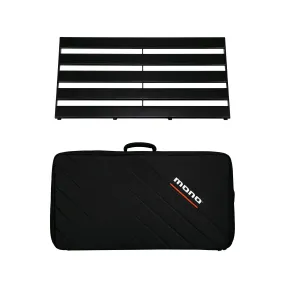 Pedalboard Rail Large, Black and Stealth Pro Accessory Case, Black