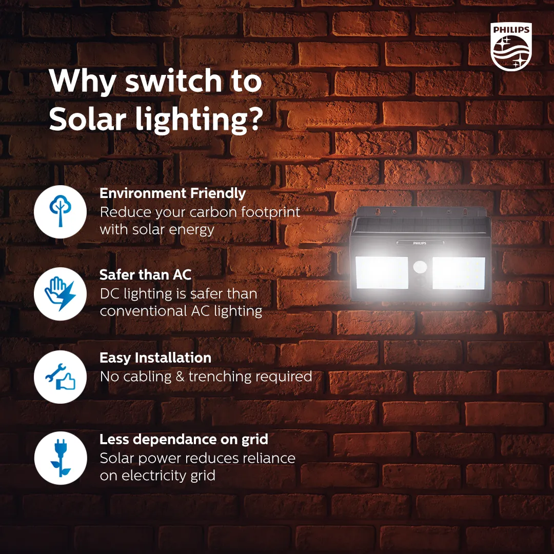 Philips Essential Bright Solar wall light