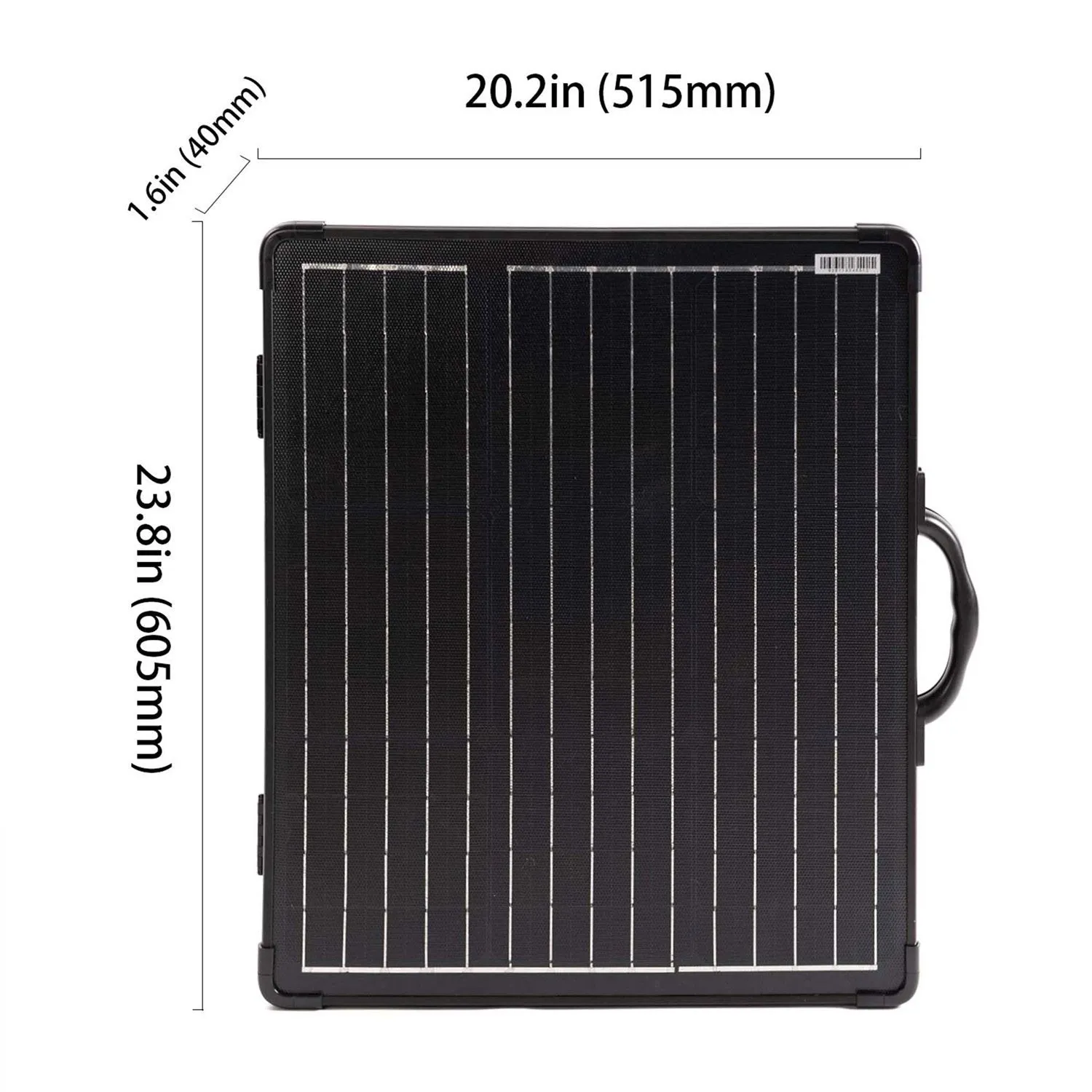 PLK 100W Portable Solar Panel Kit Lightweight Briefcase with 20A Charge Controller