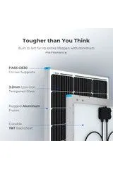 Renogy 12v 100W Monocrystalline Rigid Solar Panel