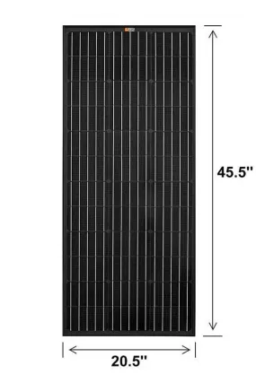 Rich Solar Mega 100 Watt Solar Panel Black