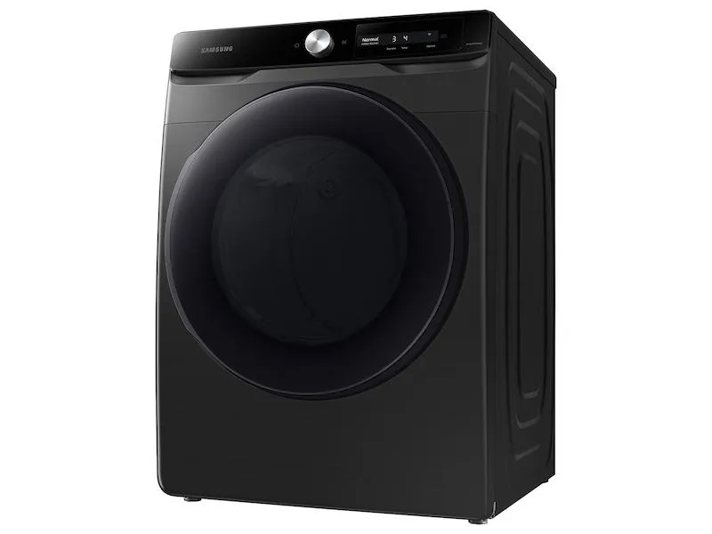 Samsung 7.5 cu. ft. Smart Dial Gas Dryer with Super Speed Dry in Brushed Black