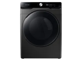 Samsung 7.5 cu. ft. Smart Dial Gas Dryer with Super Speed Dry in Brushed Black