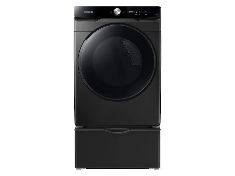 Samsung 7.5 cu. ft. Smart Dial Gas Dryer with Super Speed Dry in Brushed Black