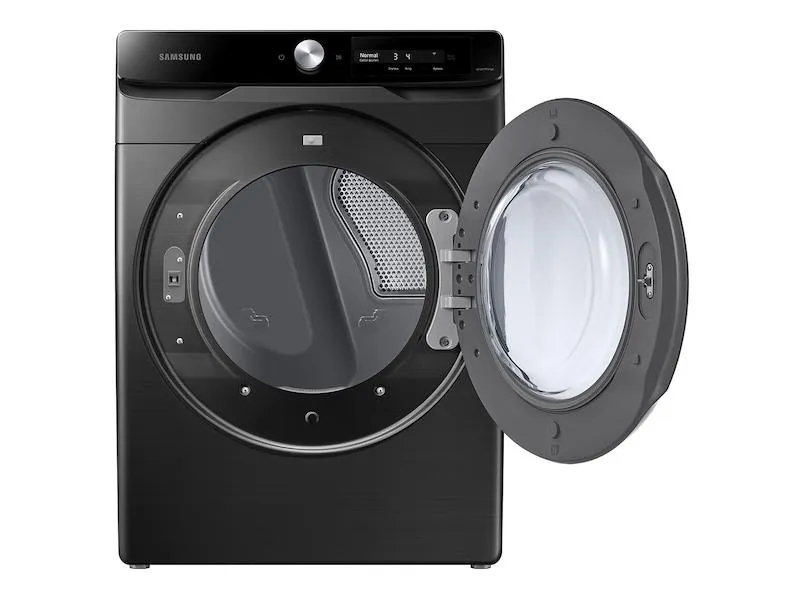 Samsung 7.5 cu. ft. Smart Dial Gas Dryer with Super Speed Dry in Brushed Black