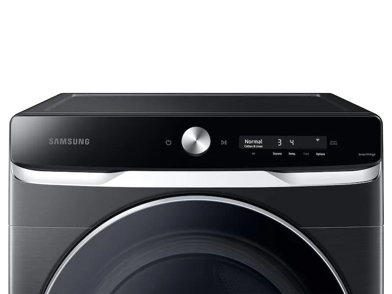 Samsung DVE50A8800V 7.5 cu. ft. Smart Dial Electric Dryer with Super Speed Dry in Brushed Black