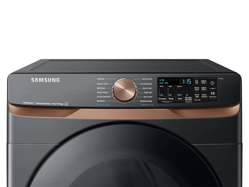 Samsung DVE50BG8300VA3 7.5 cu. ft. Smart Electric Dryer with Steam Sanitize  and Sensor Dry in Brushed Black