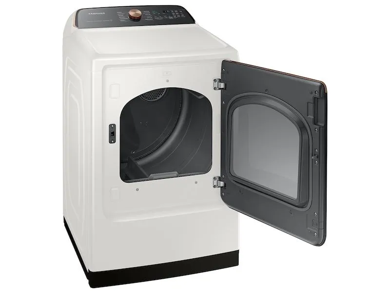 Samsung DVE55A7300E 7.4 cu. ft. Smart Electric Dryer with Steam Sanitize  in Ivory