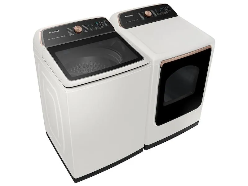 Samsung DVE55A7300E 7.4 cu. ft. Smart Electric Dryer with Steam Sanitize  in Ivory