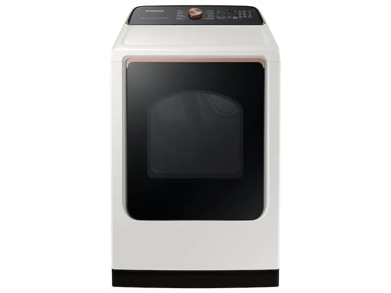 Samsung DVE55A7300E 7.4 cu. ft. Smart Electric Dryer with Steam Sanitize  in Ivory