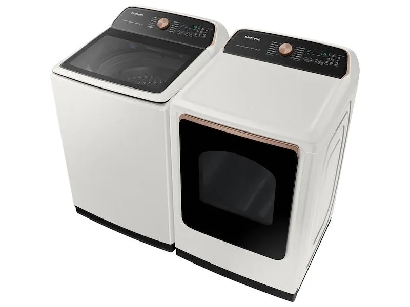 Samsung DVE55A7300E 7.4 cu. ft. Smart Electric Dryer with Steam Sanitize  in Ivory