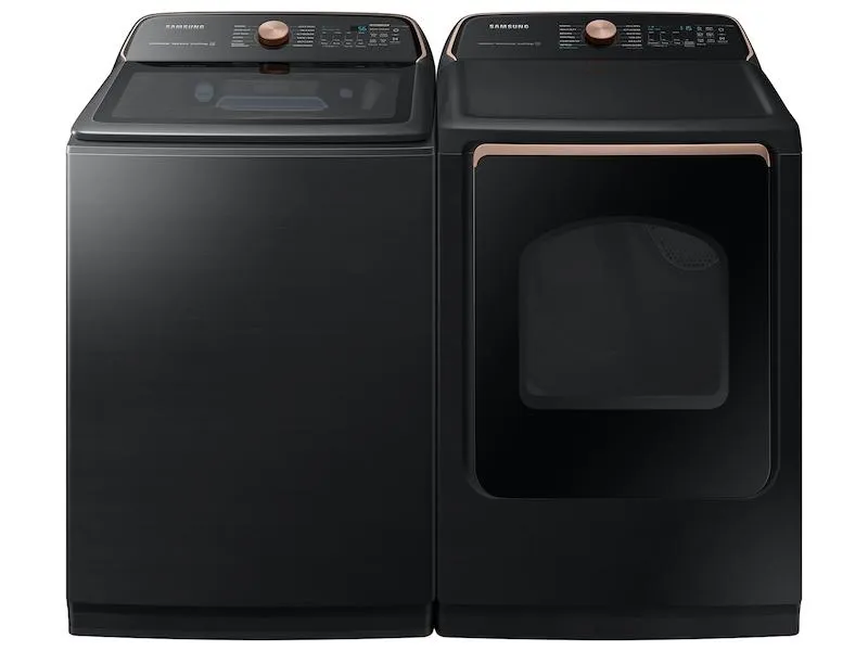 Samsung DVE55A7700V 7.4 cu. ft. Smart Electric Dryer with Steam Sanitize  in Brushed Black